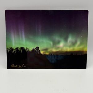 Aurora Borealis Photo • Metal Print • Signed